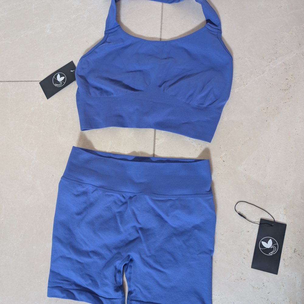 Workout Bra And Shorts Set, Oxygen Yoga And Fitness